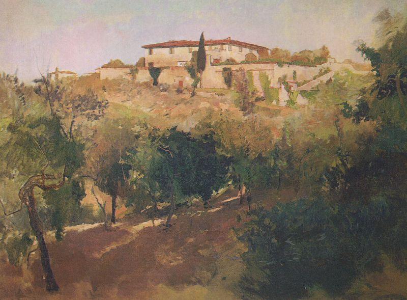 Frank Duveneck Villa Castellani, Bellosguardo France oil painting art